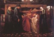 Dante Gabriel Rossetti Dante's Dream at the Time of the Death of Beatrice (mk28) oil painting